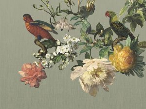 Tapet flori pasari Eijffinger colectia Museum panel cod 307402