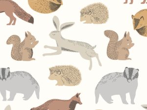 Tapet copii cu animale Eijffinger colectia Mini Me cod 399050