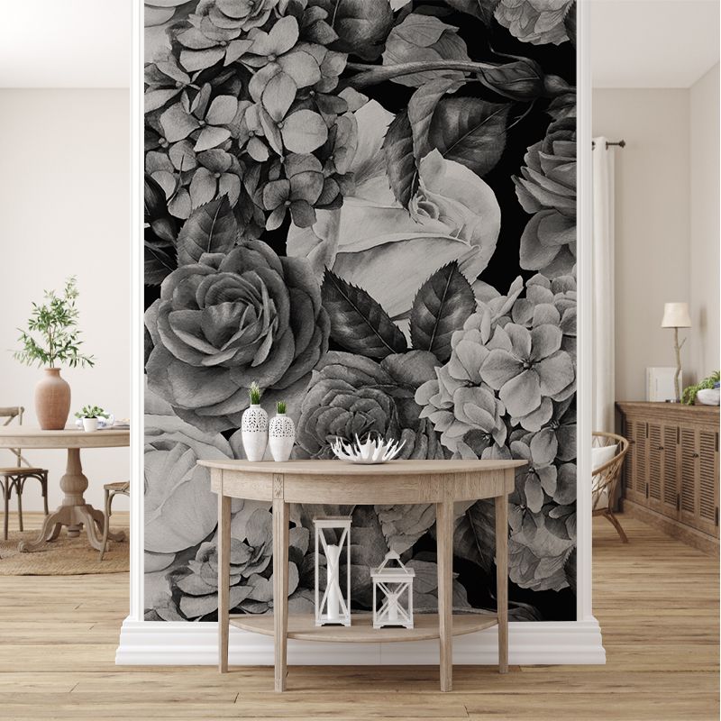Tapet B&W Flowers, personalizat, VLAdiLA - imagine 2