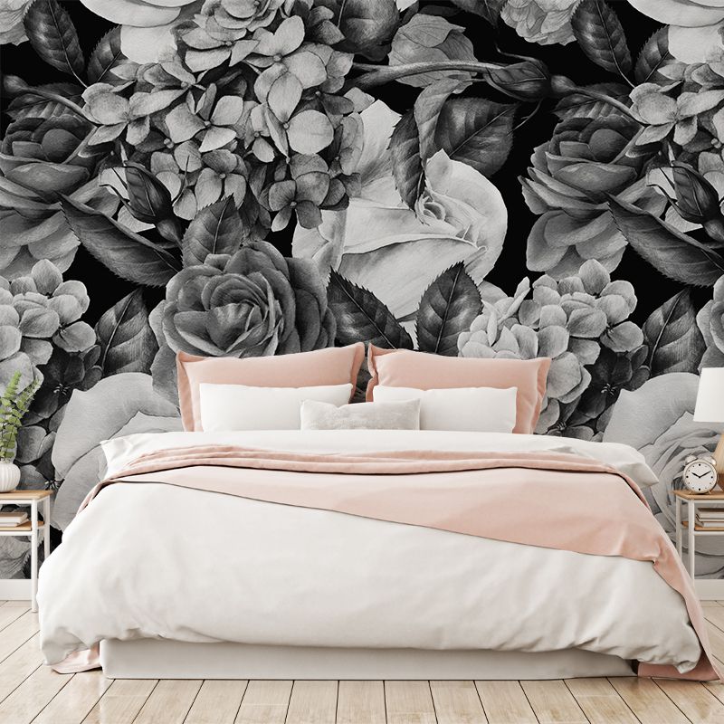 Tapet B&W Flowers, personalizat, VLAdiLA - imagine 3