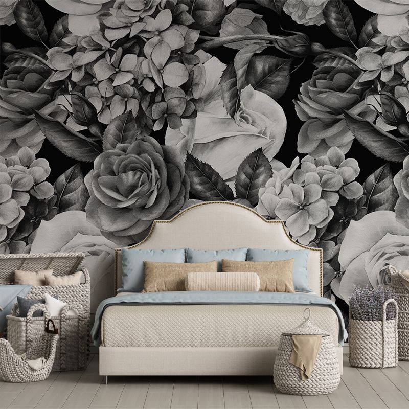 Tapet B&W Flowers, personalizat, VLAdiLA - imagine 4