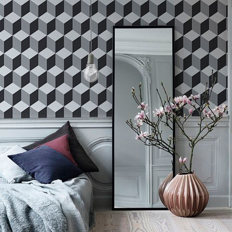 Tapet Black and White Cube, personalizat, VLAdiLA - imagine 3