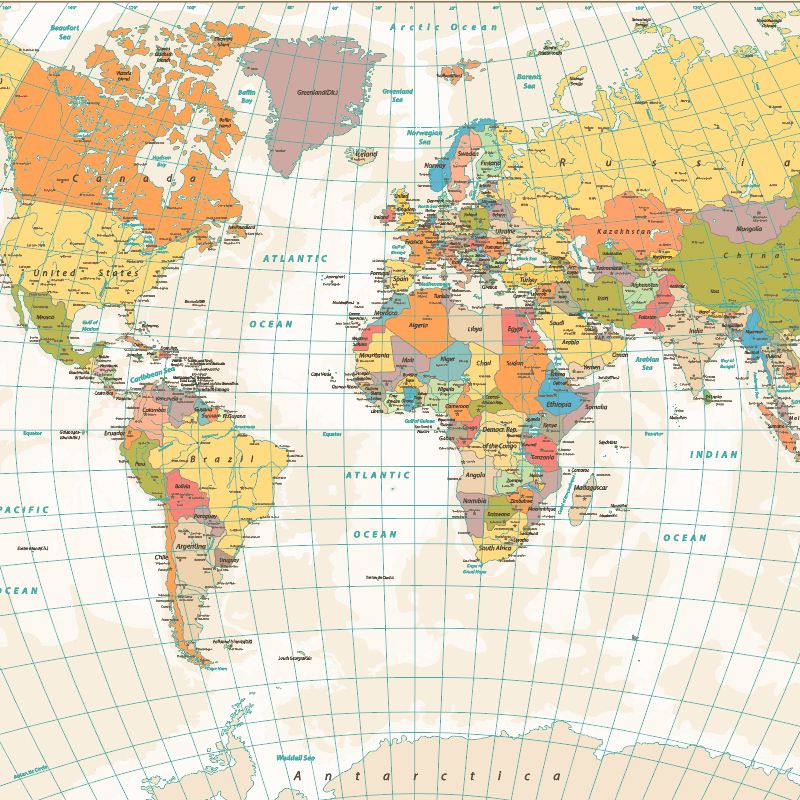 Tapet Colorful World, personalizat, VLAdiLA - imagine 2