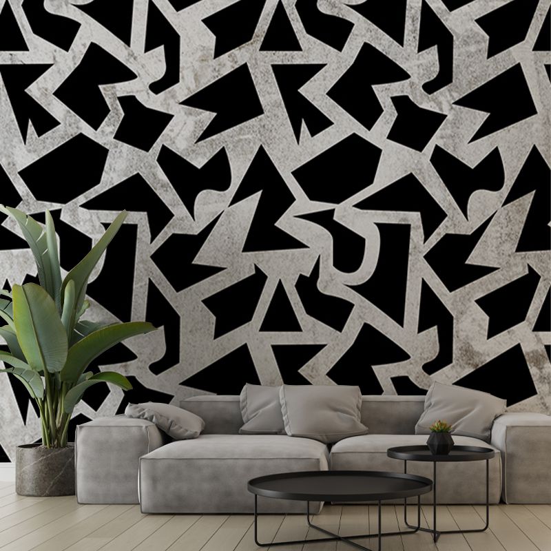 Tapet Geometric Grunge Light, personalizat, VLAdiLA - imagine 3