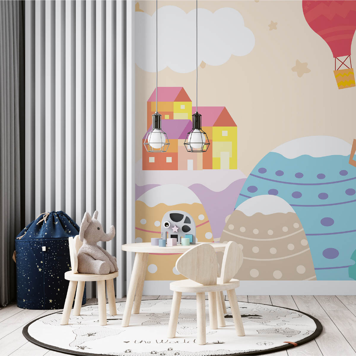 Fototapet copii Mourals Little House cod KIDSM029 - imagine 2