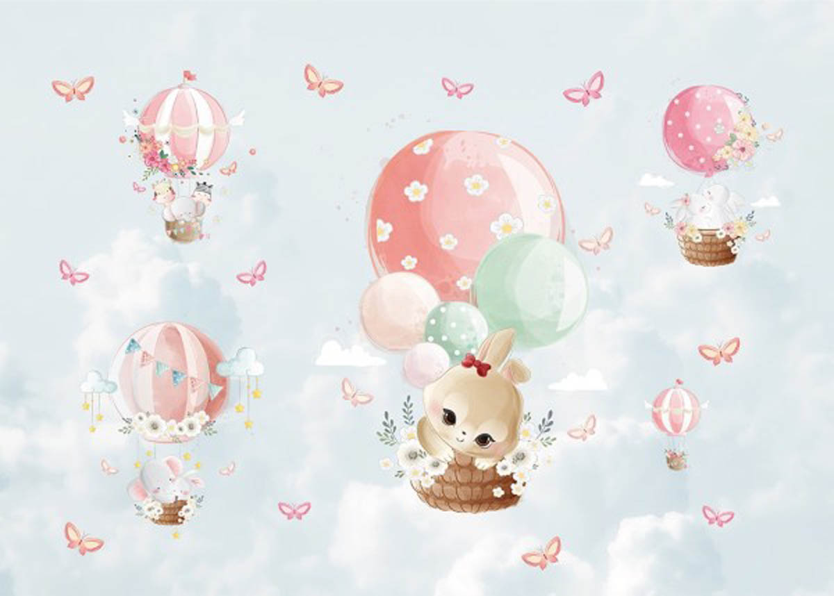 Fototapet copii Mourals Ballon Race cod KIDSM016 - imagine 3