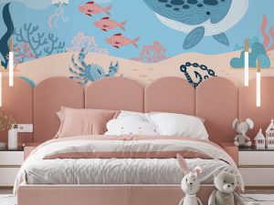 Fototapet copii Mourals Aquatic Life cod KIDSM034
