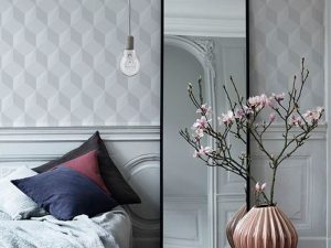 Tapet Soft Gray Cube, personalizat, VLAdiLA