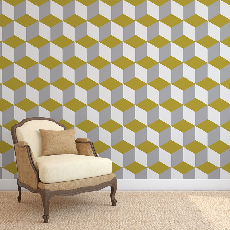Tapet Yellow and White Cube, personalizat, VLAdiLA - imagine 3