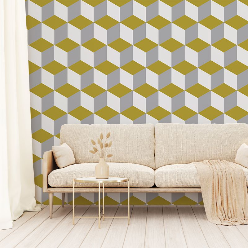 Tapet Yellow and White Cube, personalizat, VLAdiLA - imagine 4