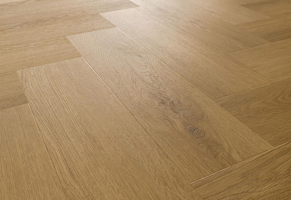 Pardoseala SPC, 5 mm, Amaron Herringbone, Burbon Oak, Arbiton - imagine 5