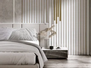 Riflaj decorativ model Amber, Alb, Lamelio