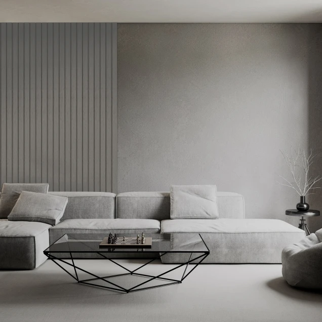 Riflaj decorativ model Roca, Stormy Grey, Lamelio